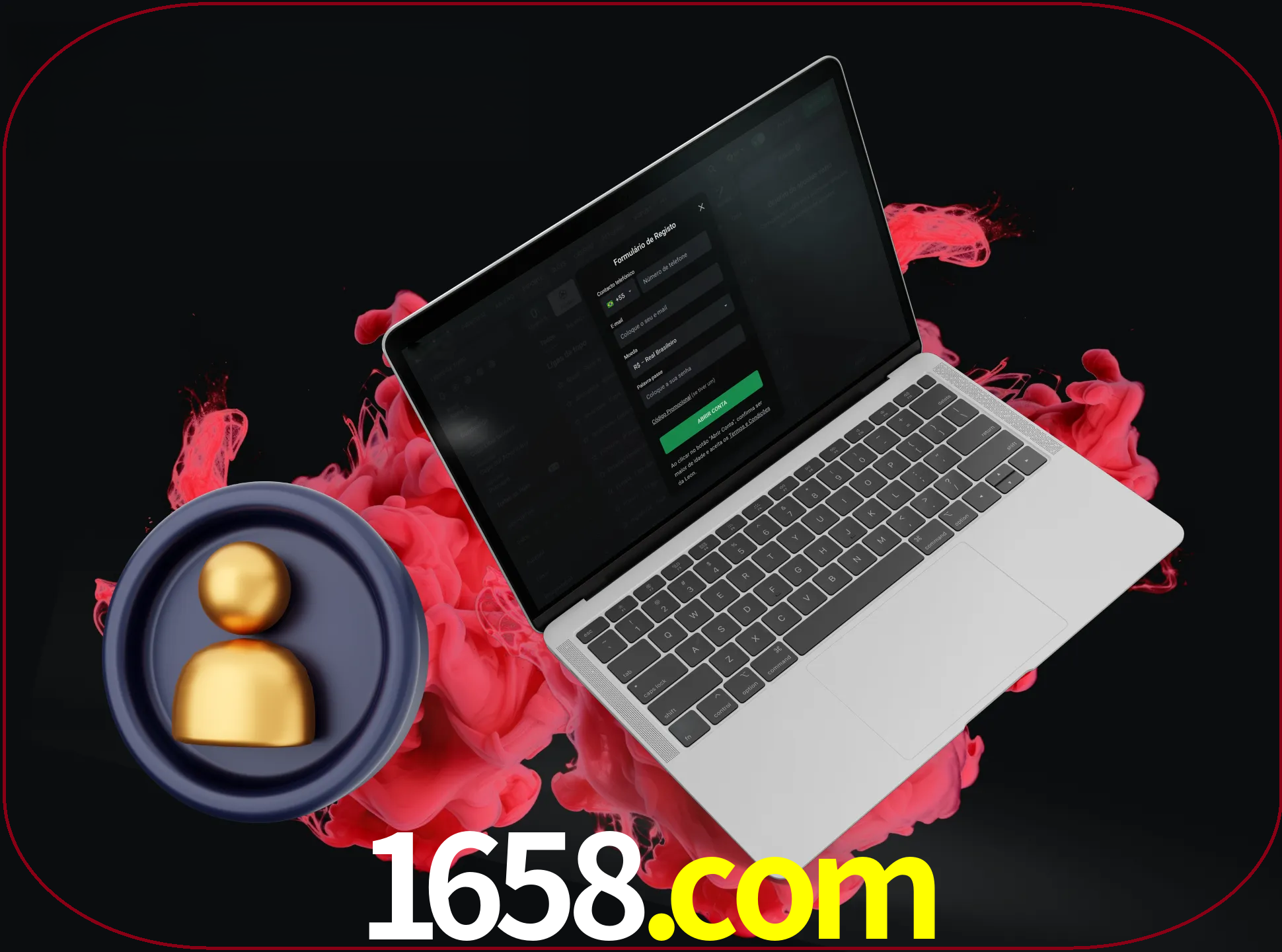No cabeçalho do site 1658, clique no botão que o levará a um formulário especial onde terá de introduzir as suas informações actuais.
